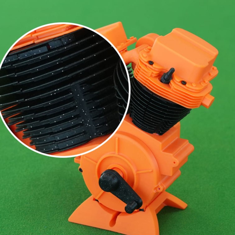 model d'engin fait avec les filaments PLA Sparkle Bambu Lab