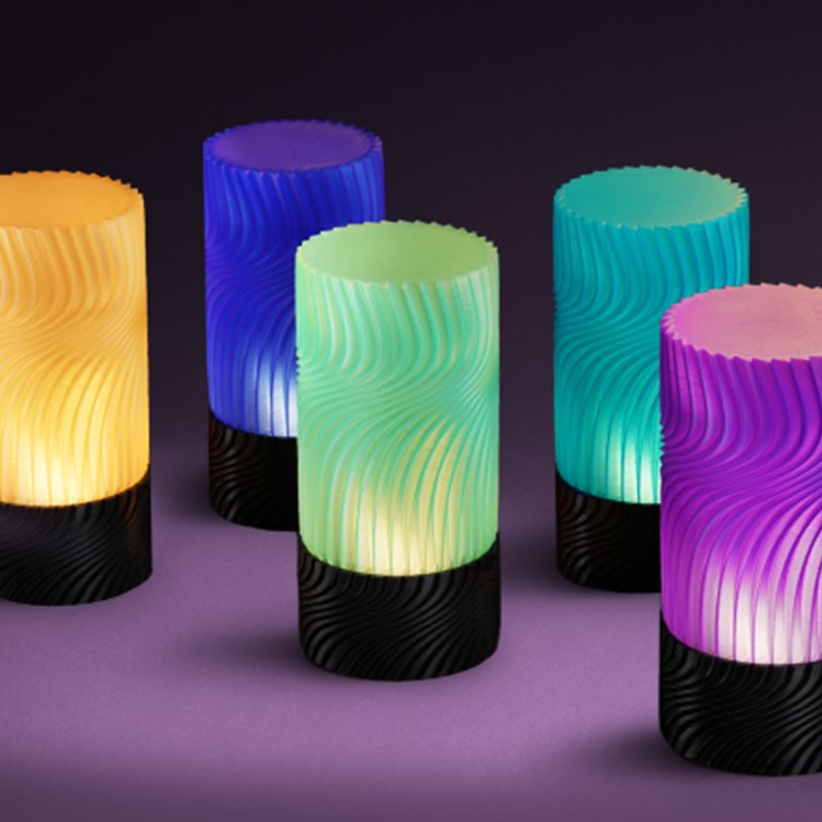 lampe fait avec PLA Translucent Bambu Lab