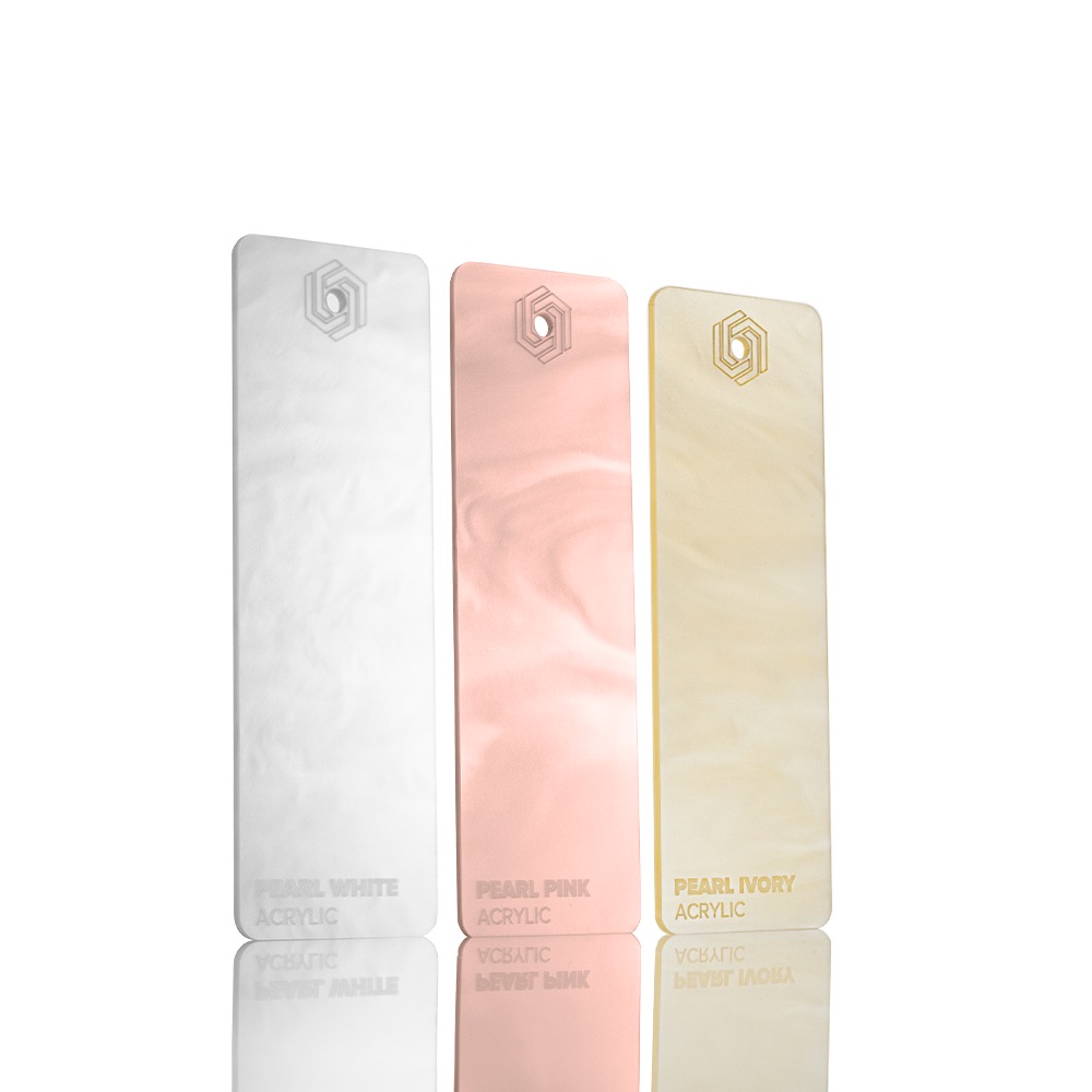 Panneaux acryliques FLUX en 3 coloris : blanc, rose, ivoire
