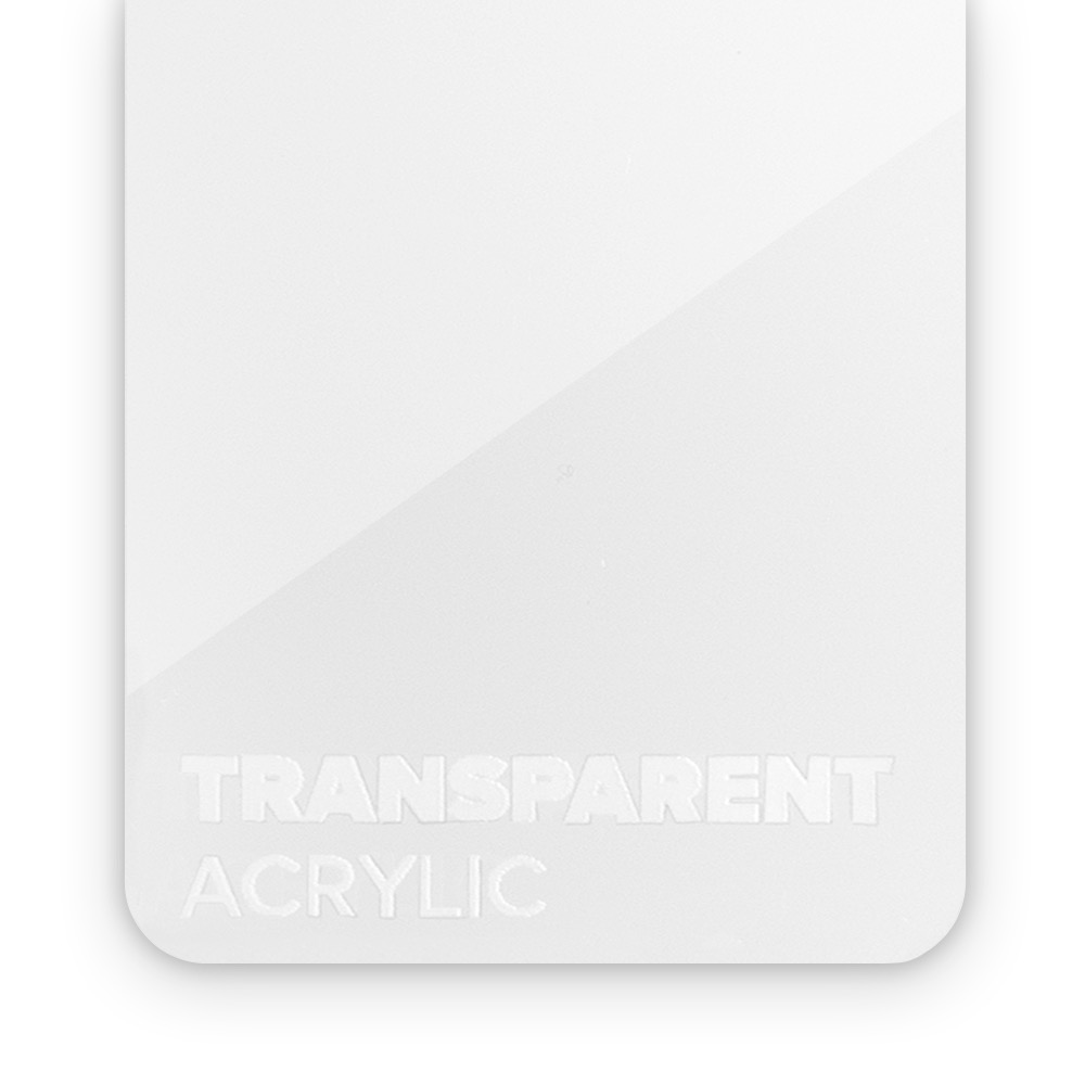 Panneaux acryliques FLUX en coloris transparent