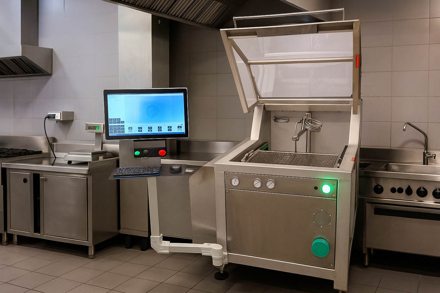 PTV Foodcut avec capot ouvert