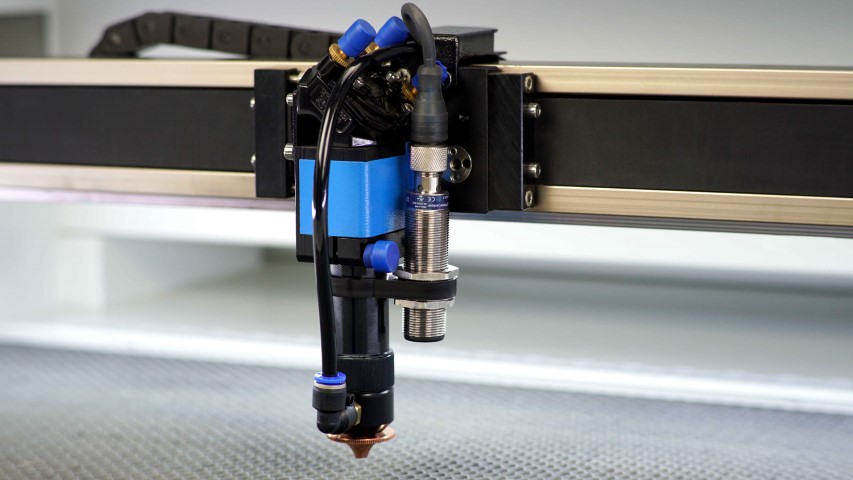 Vue du laser et de l'autofocus sur BRM Pro