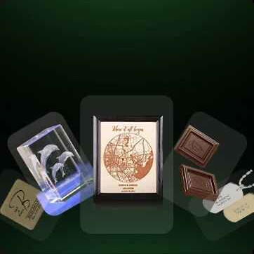 Exemples de gravure dans différentes matériaux avec Omni X