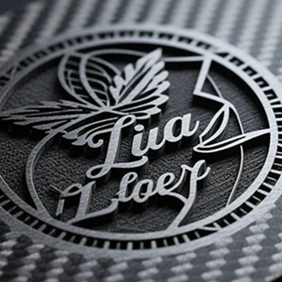 Fibre de carbone gravée au laser avec Omni X