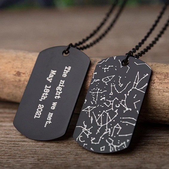 Acier gravé au laser avec Omni X