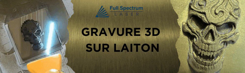 Gravure 3D sur du lation avec la Muse UV Galvo Full spectrum laser