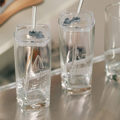 Verre gravé avec Beambox 2