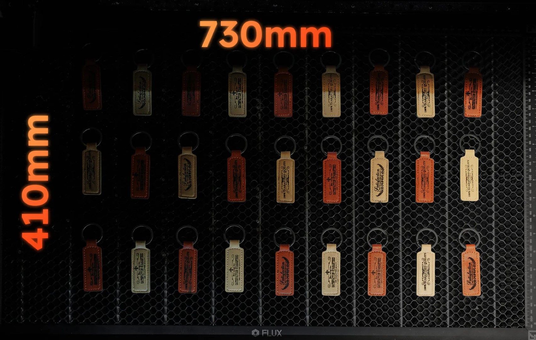 Vue de la surface de travail de Flux HEXA RF