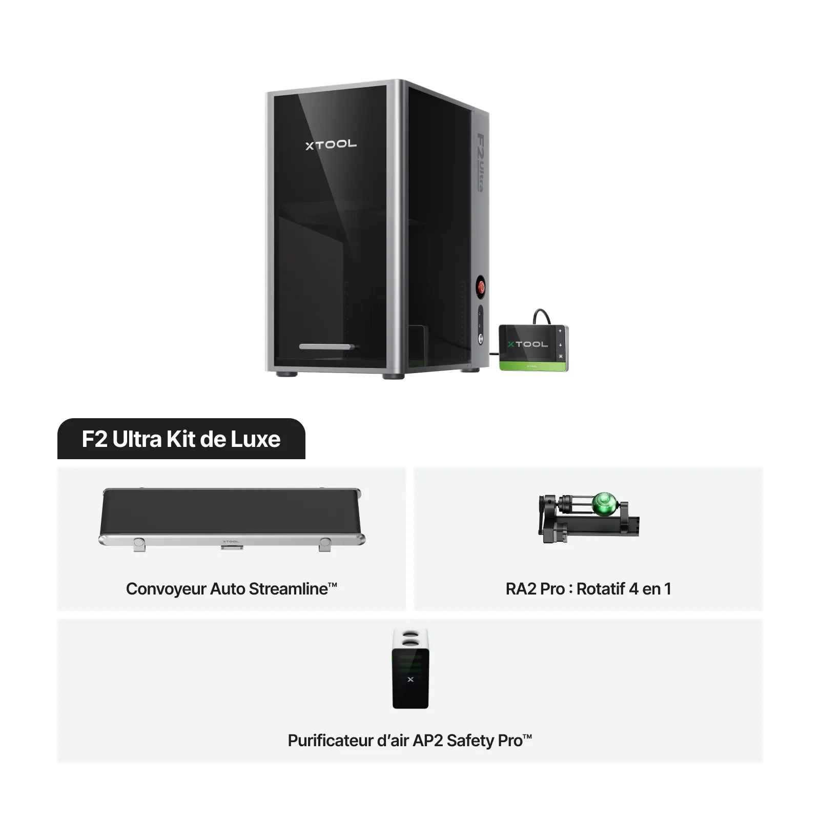 élements inclus dans le kit deluxe bundle