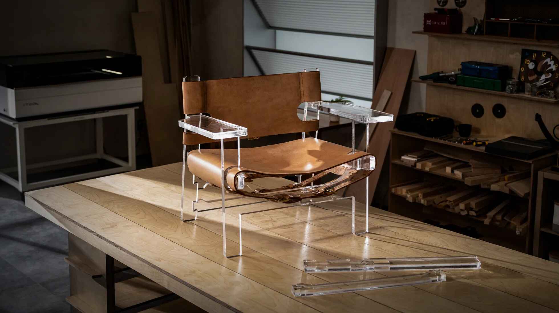 Structure de fauteuil découpée avec xTool P3