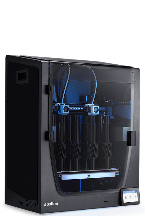 Lit chauffé jusqu'à 120ºC de la BCN3D W50 SC
