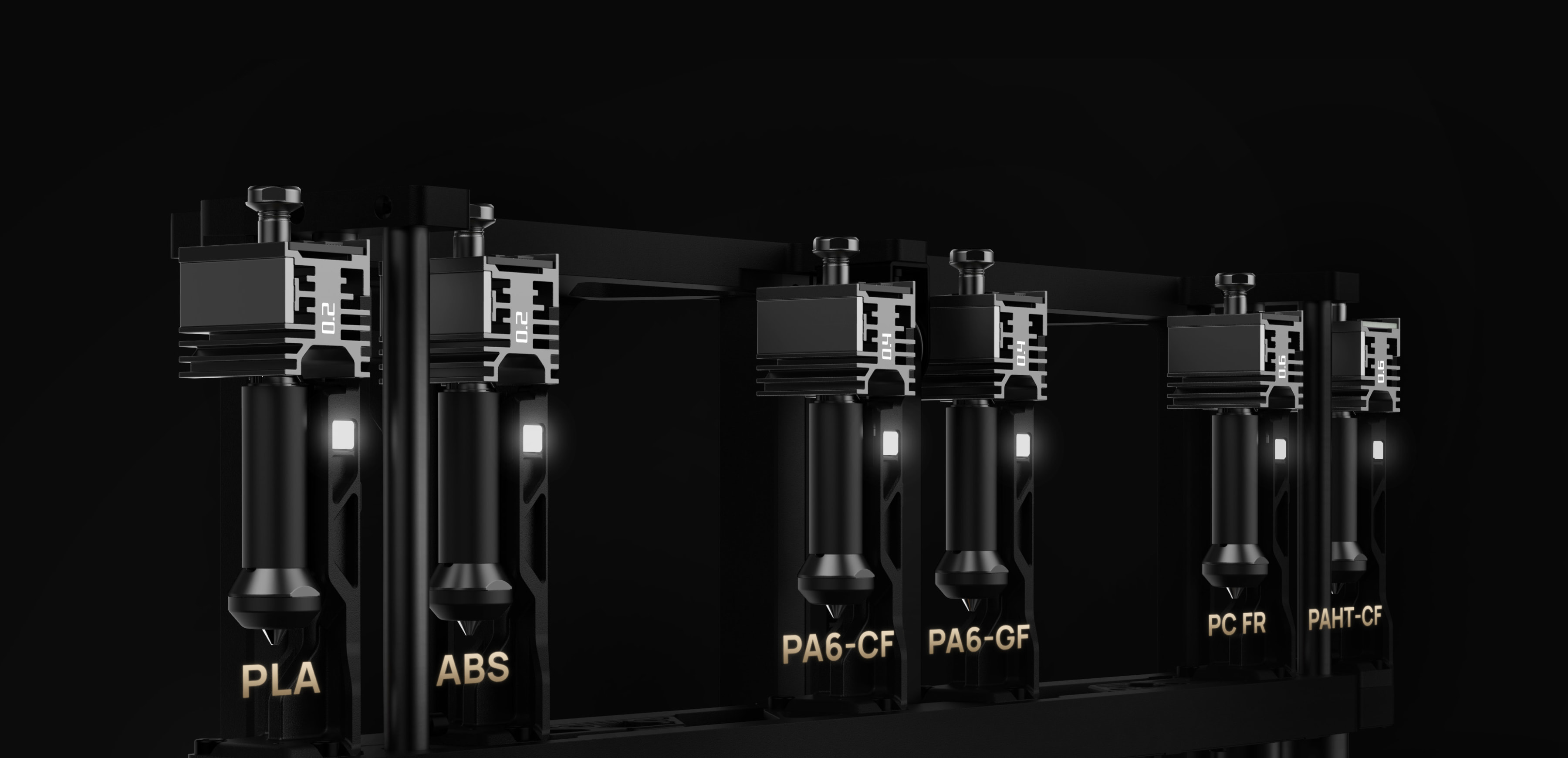 technologie vortek avec systeme intelligent pour l'impression multi-matériau de l'imprimante 3D H2C de bambu lab