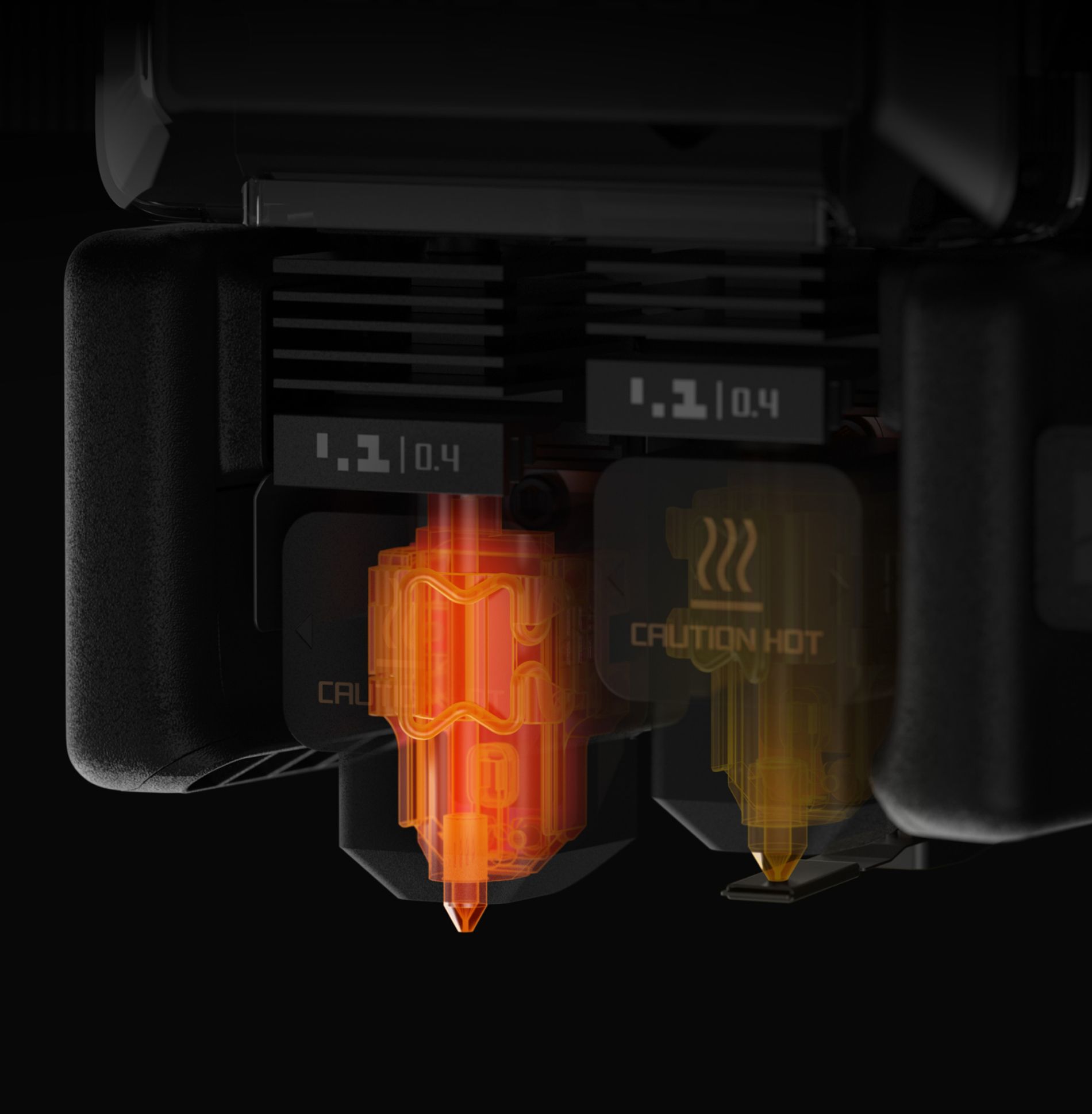 Hotend haute température dans la H2D Laser Full Combo de Bambu Lab Hotend haute température dans la H2D Laser Full Combo de Bambu Lab