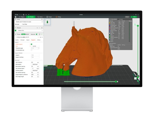capture d'écran du logicel Bambu Studio pour H2D Laser Full Combo de Bambu Lab capture d'écran du logicel Bambu Studio pour H2D Laser Full Combo de Bambu Lab