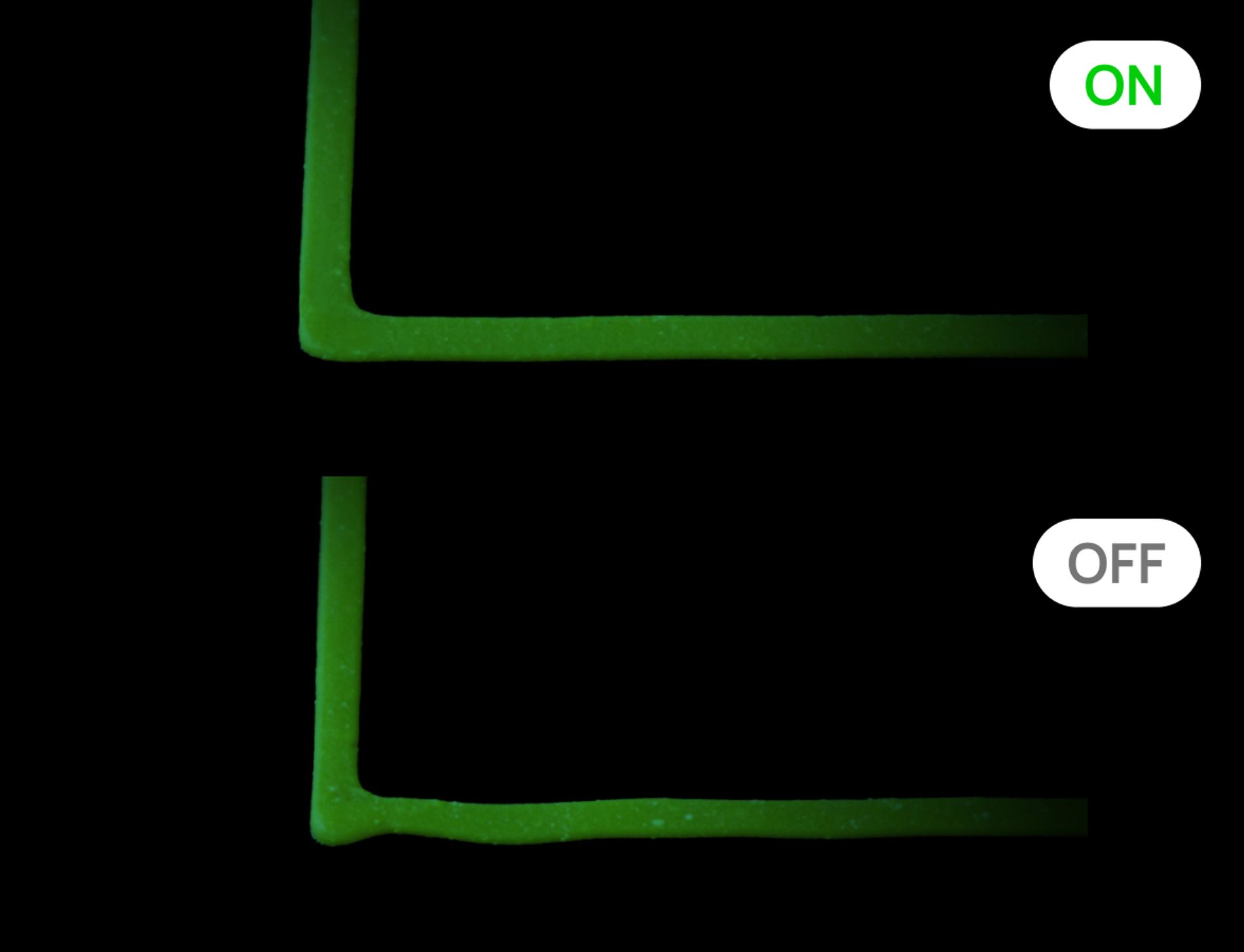 Difference entre l'activation du mode pde compensation des trajectoires sur H2S Combo de Bambu Lab Difference entre l'activation du mode pde compensation des trajectoires sur H2S Combo de Bambu Lab