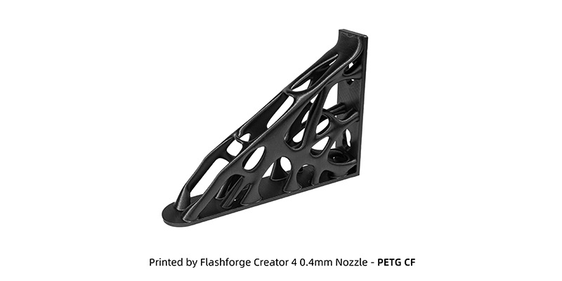 Pièce fonctionnelle imprimée en PETG CF avec Flashforge Creator 4S