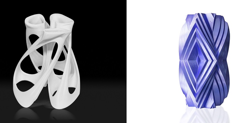 Pièces artistique et vase imprimés avec Guider 3 Ultra