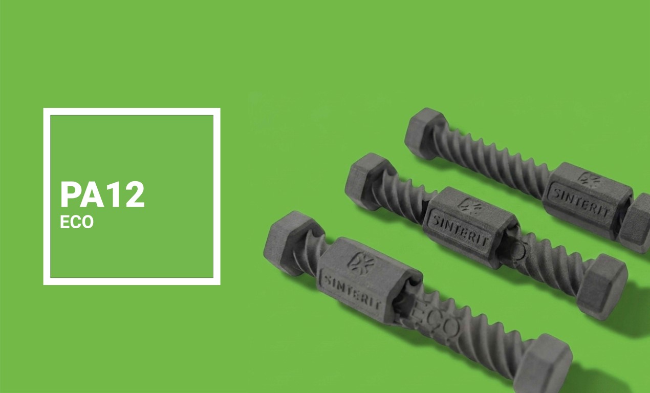 Pièces imprimées avec Sinterit PA12 ECO