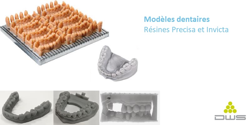 DWS XFAB 2500PD impression modèles dentaires