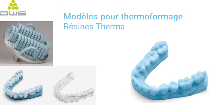 DWS XFAB 2500PD impression modèle pour thermoformage