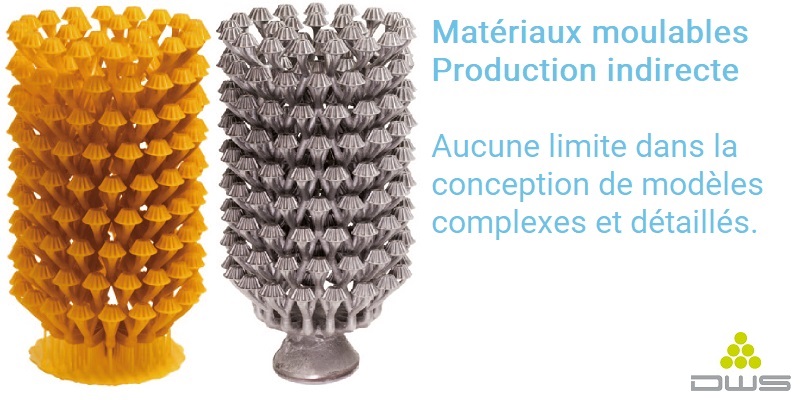 DWS XFAB 2500SD impression pour matériau moulable