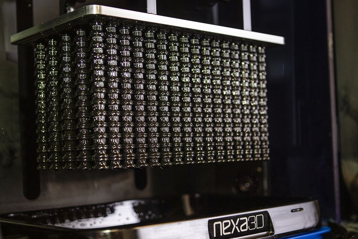 Multiples roues crantées imprimée sur une imprimante Nexa3D
