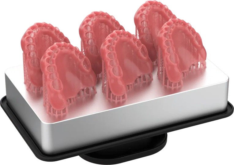 Bases de dentiers imprimées avec Sprintray HI Denture base