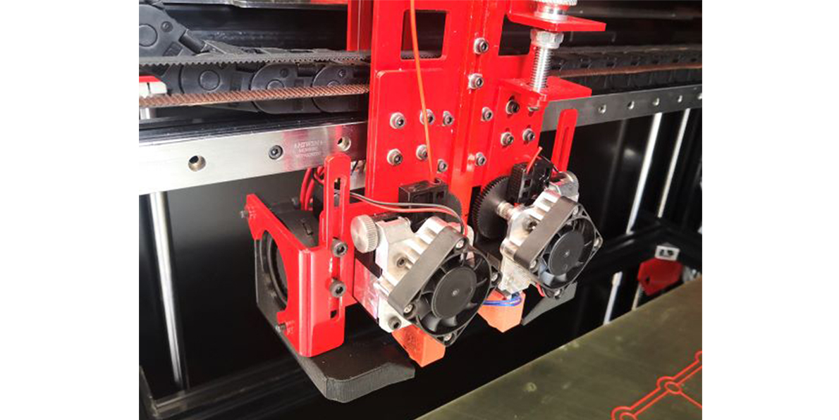 Double tête d'extrusion sur Modix Big-meter