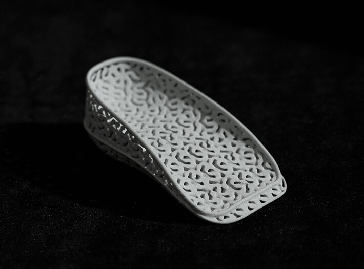 semelle insole personnalisée en TPU86A imprimé avec la rm220 de raise3d