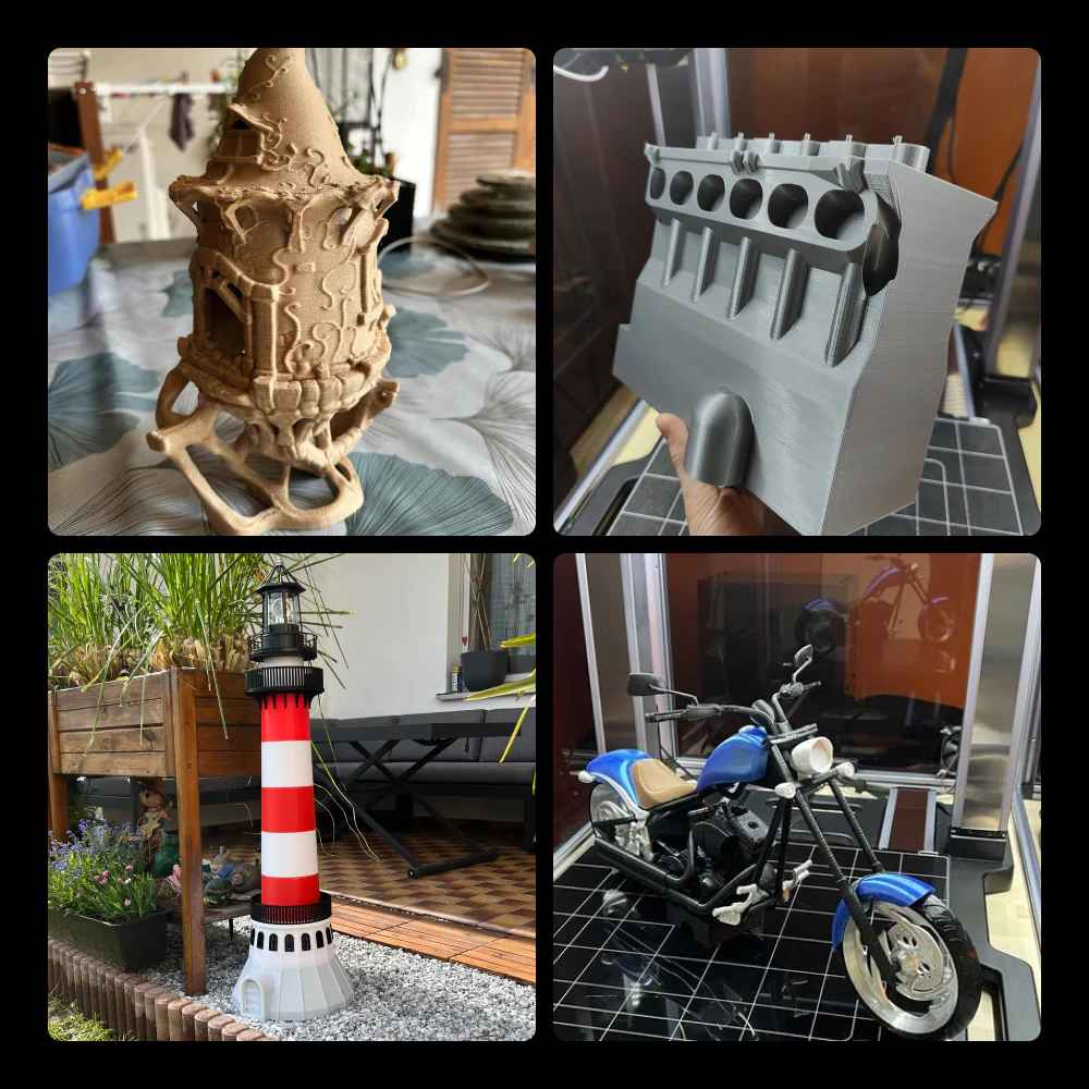 Pièces imprimées en 3D avec Snapmaker Artisan