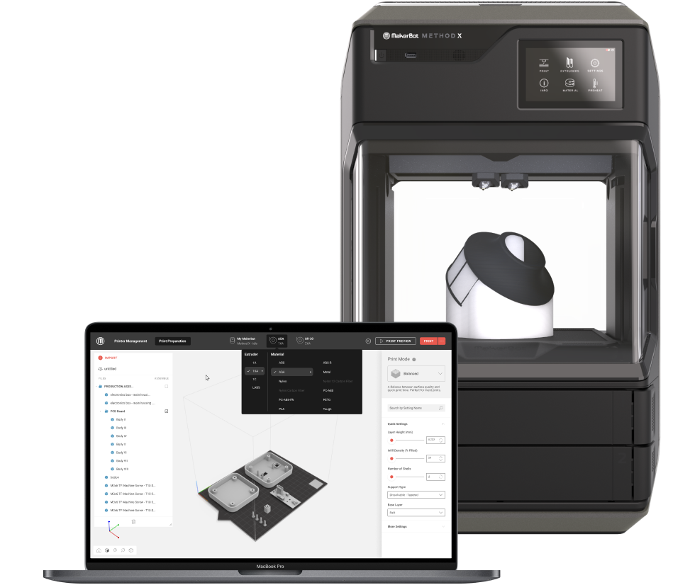 Capture d'écran de CloudPrint et imprimante Method