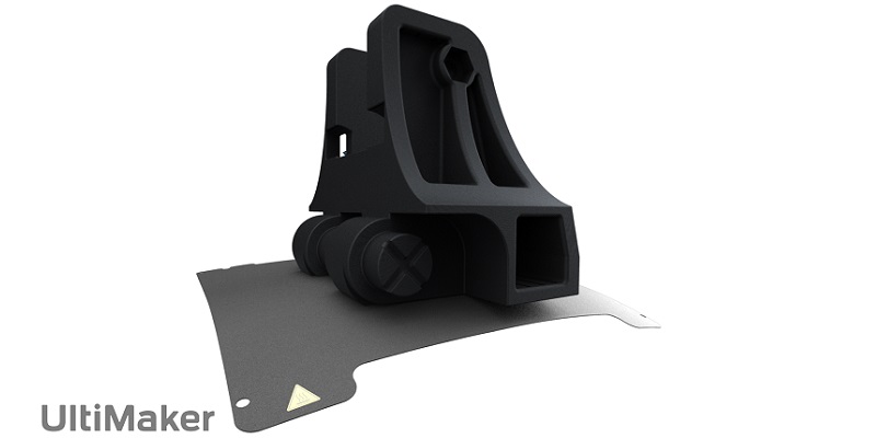 Retrait facile des pièces grâce au plateau flexible de l'Ultimaker S7