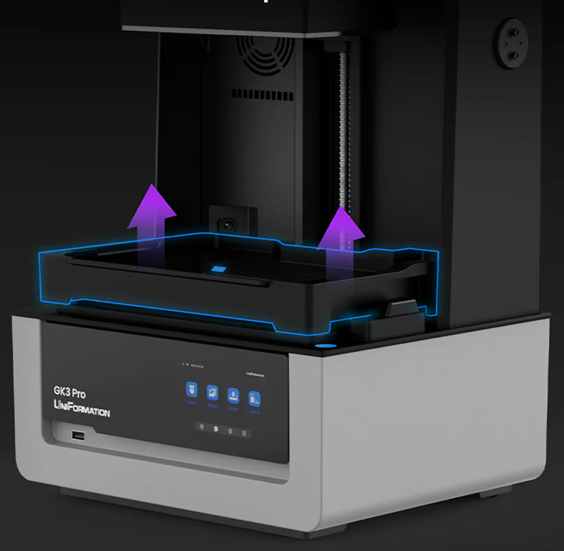 Système de retrait du bac sans outil