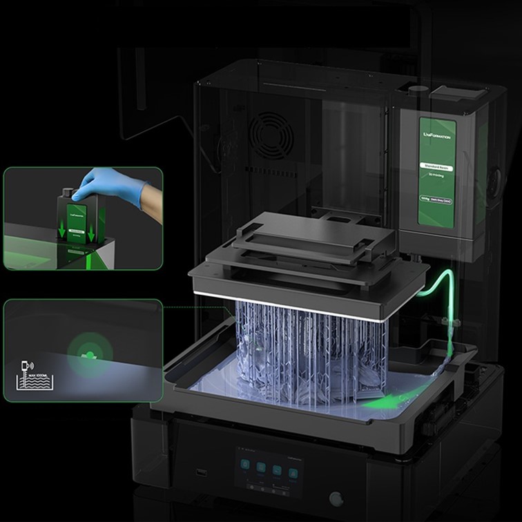 Système de remplissage automatique en résine de la UniFormation GK3 Ultra