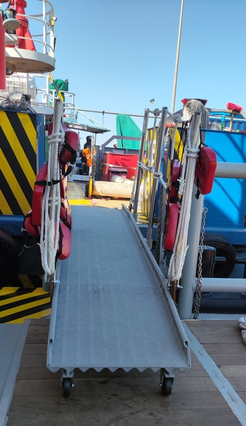 Rampe d'accès de bateau imprimée en 3D