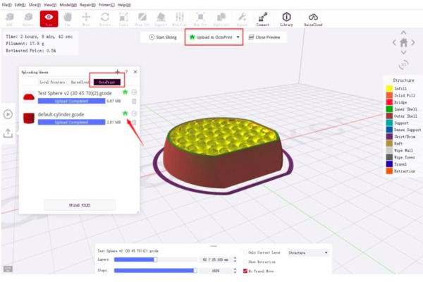 Aperçu du logiciel slicer ideaMaker pour imprimante Pro2 Plus de raise 3D