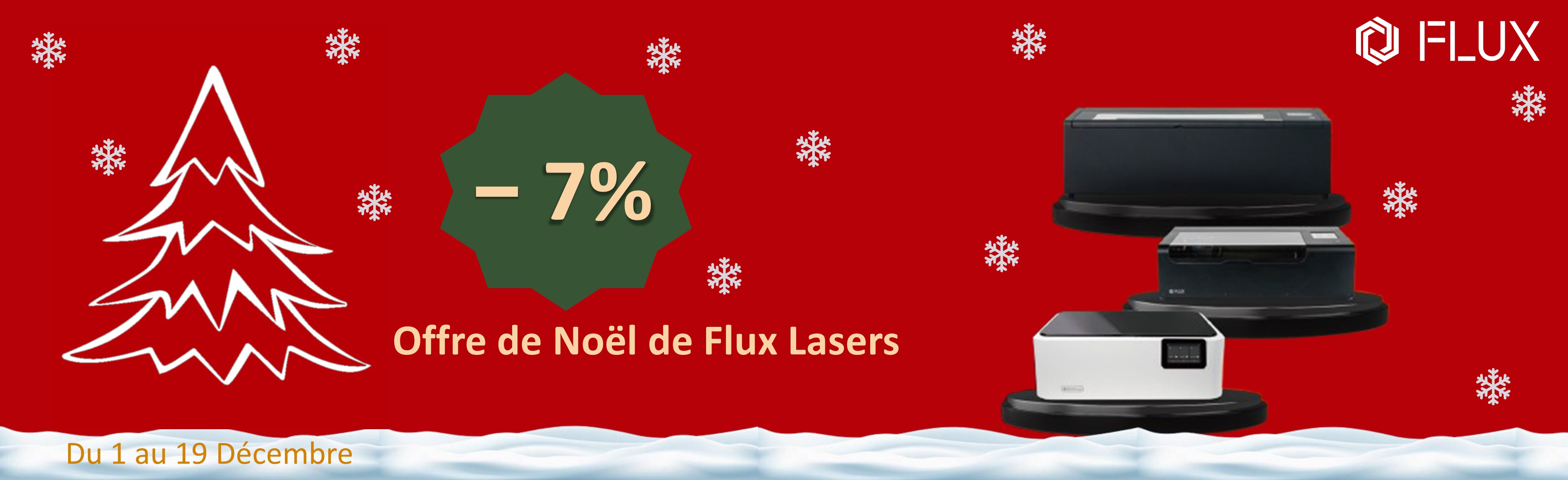 Promotion de Noel Flux Lasers Promotion de Noel Flux Lasers