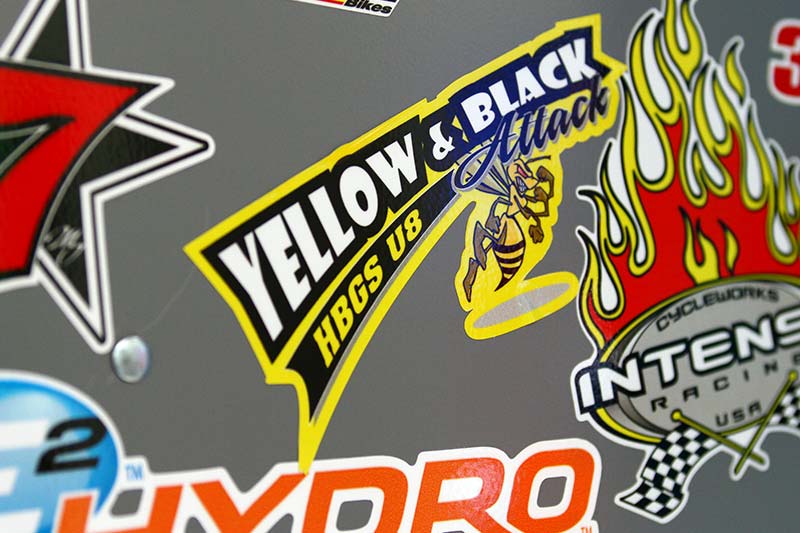 Exemples de stickers découpés avec CAMM-1 GS-24