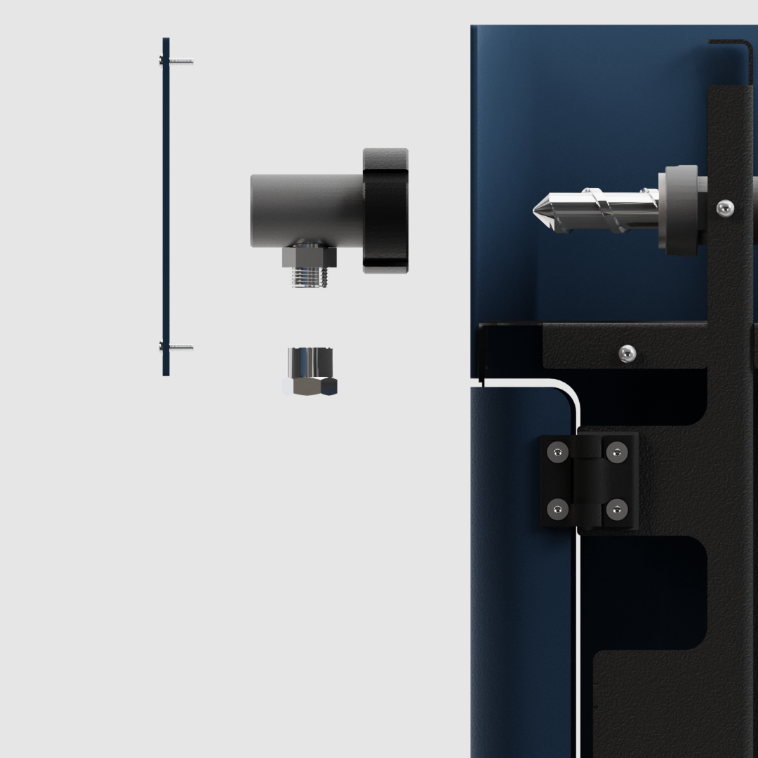 Vue éclatée des composants d'extrusion de 3Devo Filament Maker TWO