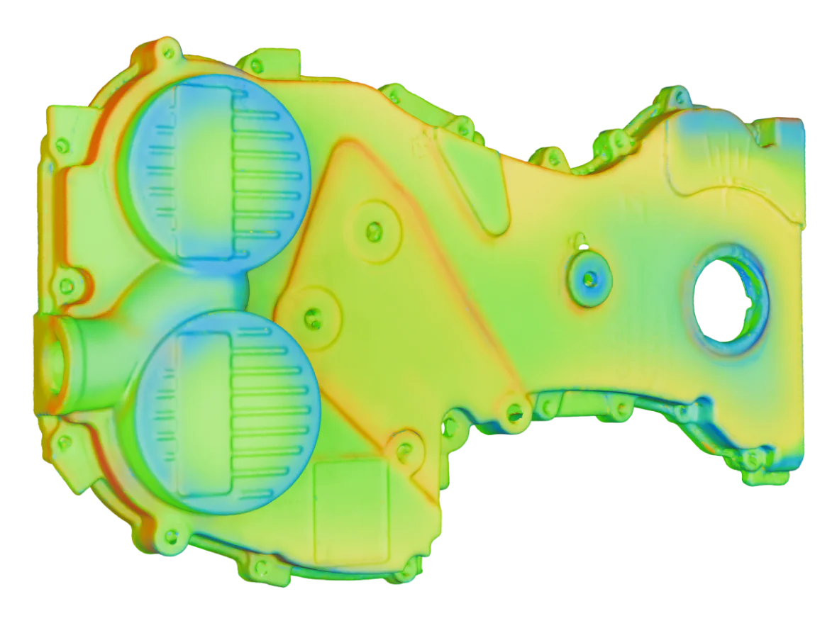 Représentation de la qualité de numérisation 3D avec Revopoint Pop3 Plus