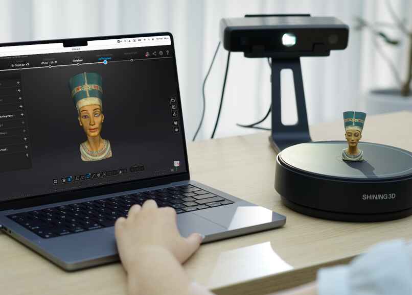 Numérisation d'une figurine avec Einscan SE-V2